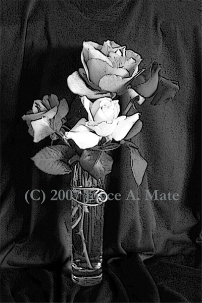 Artistic Roses-in-a-Vase - Artistic Roses-in-a-Vase ©2007 Joyce Mate